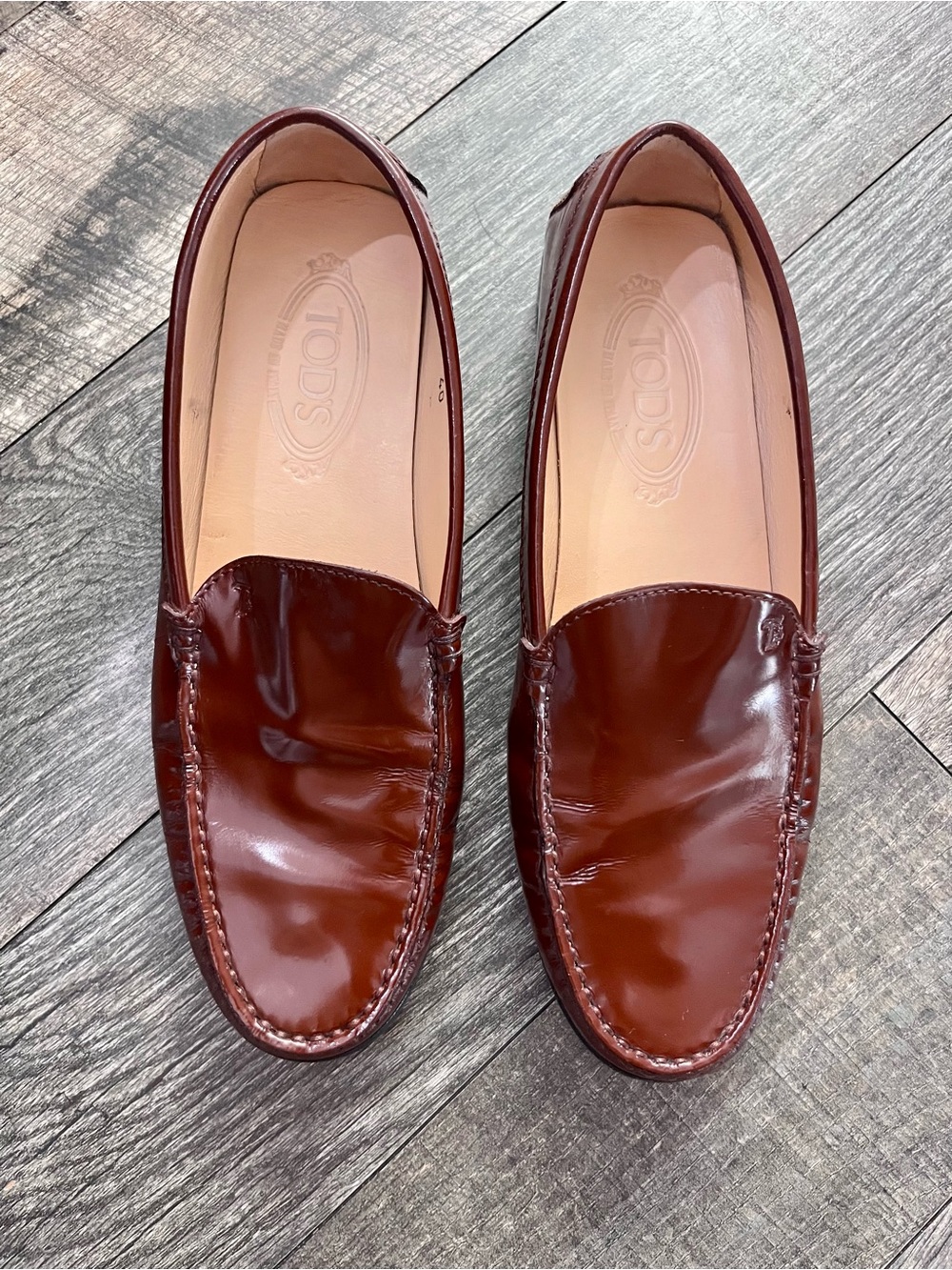 Tod's Patent Leather Penny Loafers Mens- Size 7 / EU 40